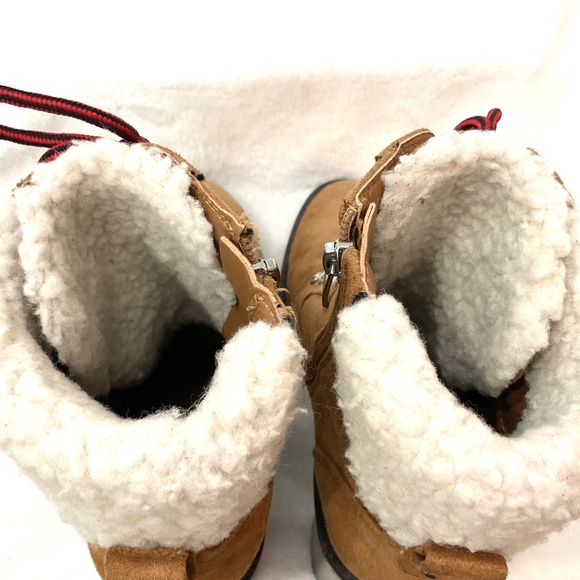 Nine West Lace Up Chunky Combat Boots Chestnut Brown Grunge Biker Booties Sz 9 - Picture 14 of 16